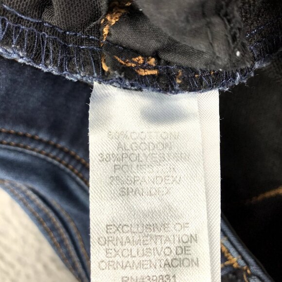 DEMOCRACY Womens Size 4 "Ab" Tech Dark Wash Stretch Denim Skinny Ankle Jeans - Picture 7 of 15